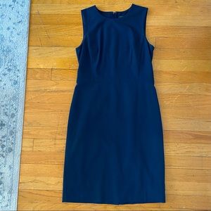 Ann Taylor navy sheath dress